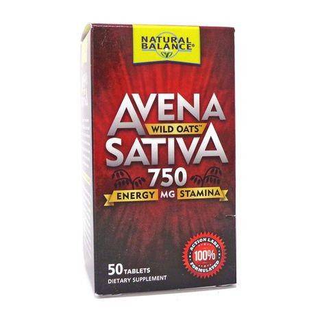 Natural Balance Avena Sativa Wild Oats - 50 Tablets - 750 Milligrams