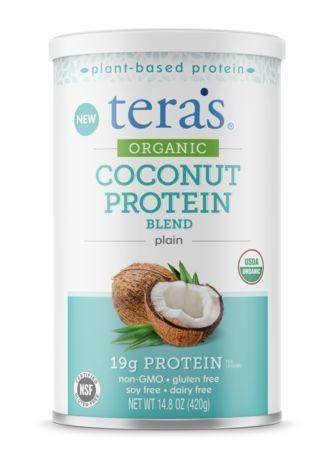 tera's whey Organic Coconut Protein Blend, Plain - 14.8 Ounces