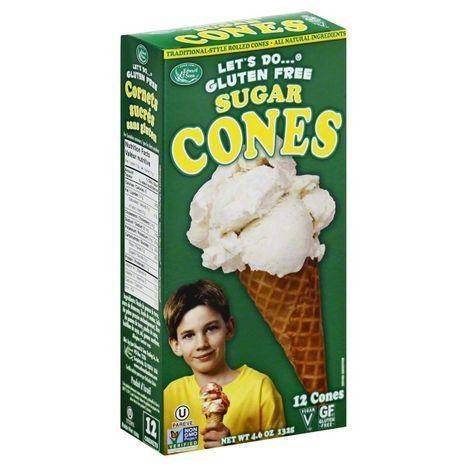 Lets Do Gluten Free Cones, Sugar - 12 Each