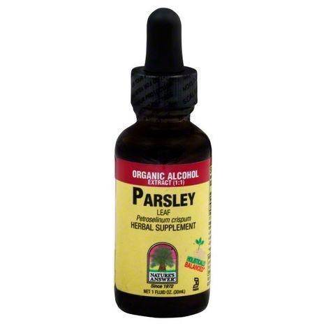 Natures Answer Parsley, Leaf, Organic Alcohol Extract (1:1) - 1 Ounce