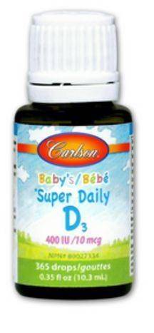 Carlson Baby's Super Daily D3 400 IU Liquid Drops - 0.35 Fluid Ounces