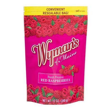 Wymans Fresh Frozen Red Raspberries