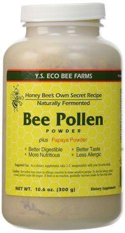 Y.S. Eco Bee Farms Naturally Fermented Bee Pollen Powder - 10 Ounces