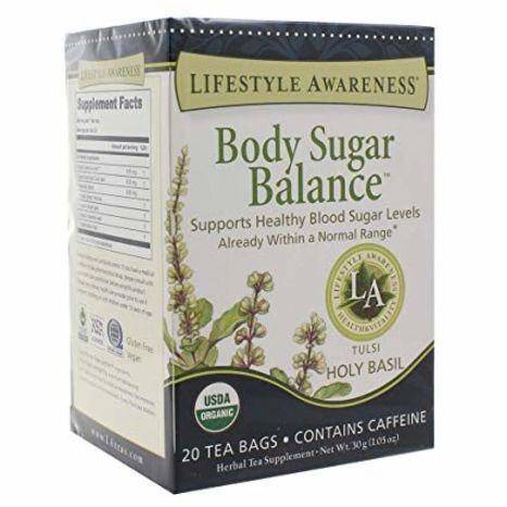Lifestyle Awareness Body Sugar Balance Tea - 20 Tea Bags