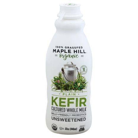 Maple Hill Creamery Kefir, Organic, Plain - 32 Ounces