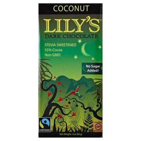 Lilys Dark Chocolate, Coconut, 55% Cocoa - 3 Ounces
