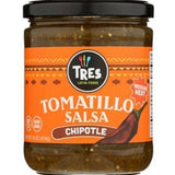 Tres Latin Foods Tomatillo Chipotle Salsa, Medium Heat - 16 Ounces