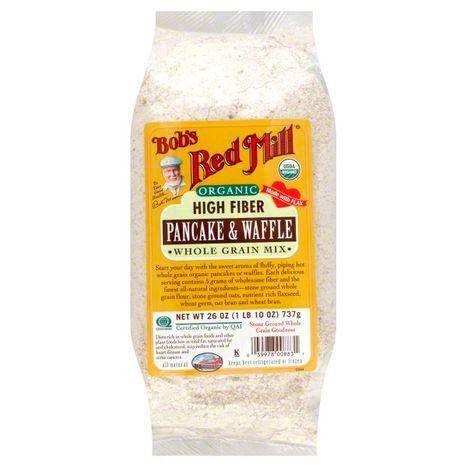 Bobs Red Mill Pancake & Waffle Mix, Organic, High Fiber - 26 Ounces