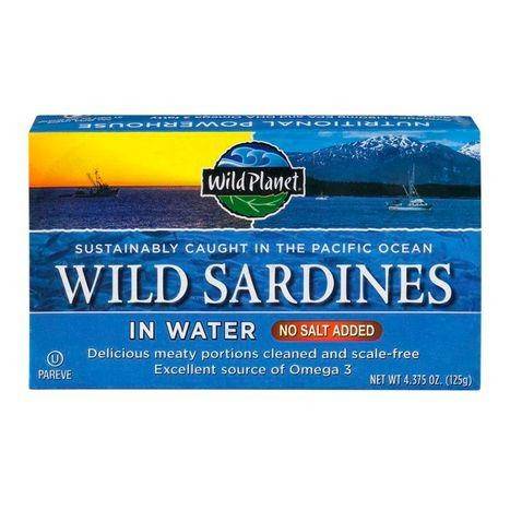 Wild Planet Sardines, Wild, in Water - 4.37 Ounces