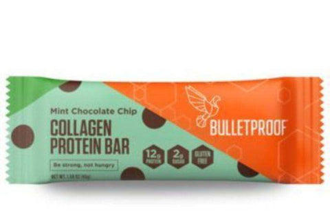 BulletProof Collagen Mint Chocolate Chip Protein Bar