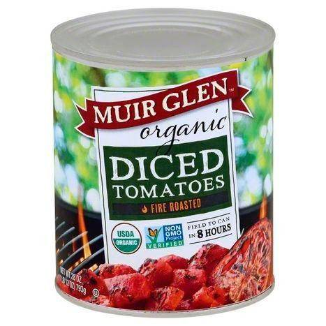 Muir Glen Organic Tomatoes, Fire Roasted, Diced - 28 Ounces