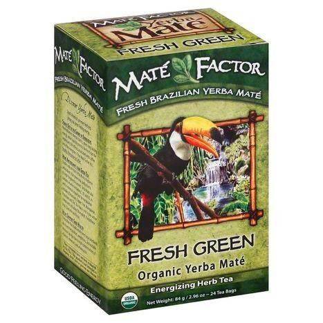 Mate Factor Herb Tea, Energizing, Organic, Fresh Green, Bags - 24 Each