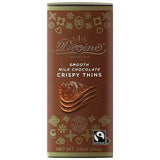 Divine Milk Chocolate Crispy Thins - 12 Pack