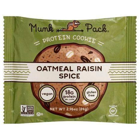 Munk Pack Cookie, Protein, Oatmeal Raisin Spice - 2.96 Ounces