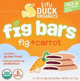 Little Duck Organics I Heart Fig Bars, Fig + Carrot