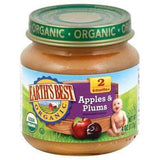 Earths Best Organic Apples & Plums, 2 (6 Months+) - 4 Ounces