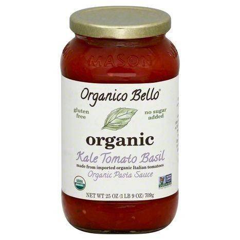 Organico Bello Pasta Sauce, Organic, Kale Tomato Basil - 25 Ounces