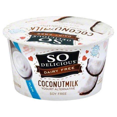 So Delicious Yogurt Alternative, Coconutmilk, Plain - 5.3 Ounces