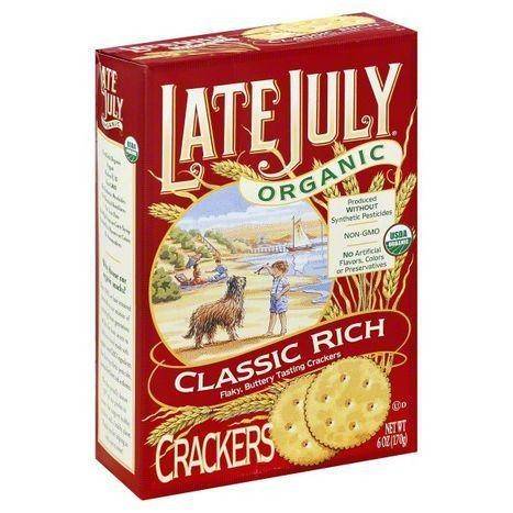 Late July Organic Crackers, Classic Rich - 6 Ounces