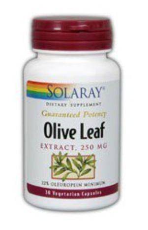 Solaray Olive Leaf Extract 22% 250 Mg Capsules, - 30 Count