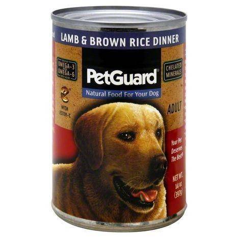 Pet Guard Dog Food, Adult, Lamb & Brown Rice Dinner - 14 Ounces