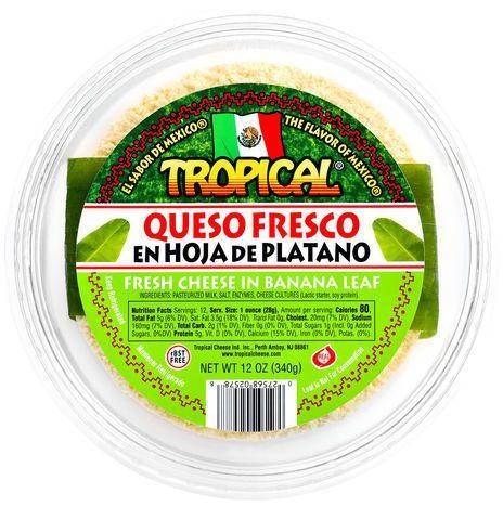 Tropical Queso Fresco En Hoja De Platano Cheese - 12 Ounces