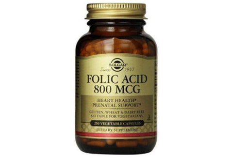 Solgar Folic Acid 800 mg Capsules