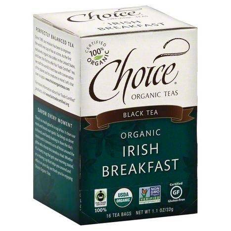 Choice Organic Teas Black Tea, Organic, Irish Breakfast, Bags - 16 Each