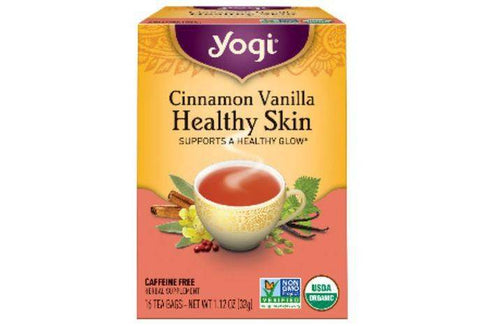 Yogi Tea, Healthy Skin, Cinnamon Vanilla, Tea Bags - 16 Each