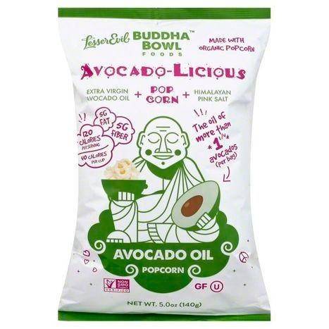 LesserEvil Buddha Bowl Foods Popcorn, Avocado-Licious - 5 Ounces