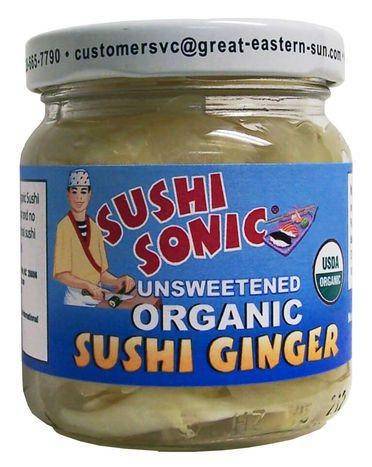 Sushi Sonic Sushi Ginger, Organic, Unsweetened - 6 Ounces