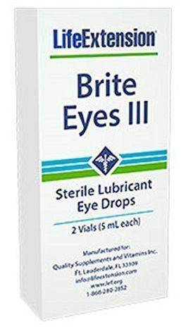 Life Extension Bright Eyes III Sterile Lubricant Eye Drops - 5 Milliliters