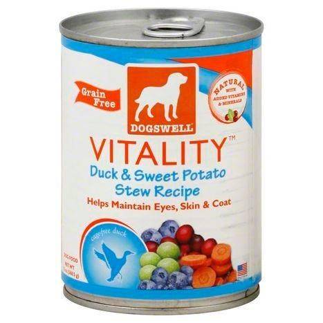 Vitality Food for Dogs, Duck & Sweet Potato Stew - 13 Ounces