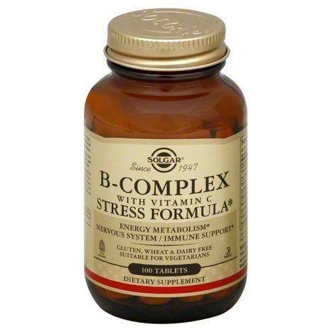 Solgar B-Complex, with Vitamin C, Stress Formula, Tablets - 100 Each