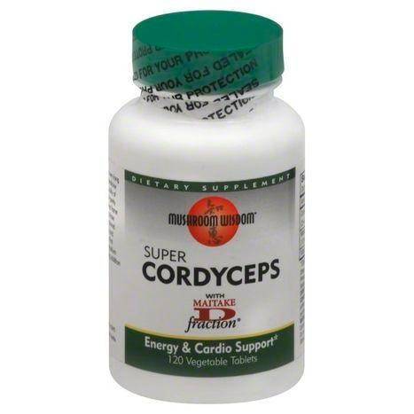 Mushroom Wisdom Cordyceps, Super, Vegetarian Tablets - 120 Each