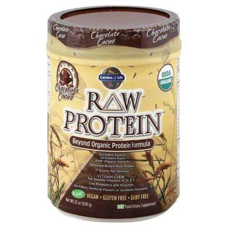 Garden of Life Protein, Raw Organic, Chocolate - 23.4 Ounces