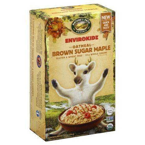 Natures Path Organic EnviroKidz Oatmeal, Brown Sugar Maple - 8 Each