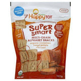 Happy Tot Organics Super Smart Alphabet Snacks, Multi-Grain, Organic Cinnamon Sweet Potato, Tots & Tykes - 4.4 Ounces