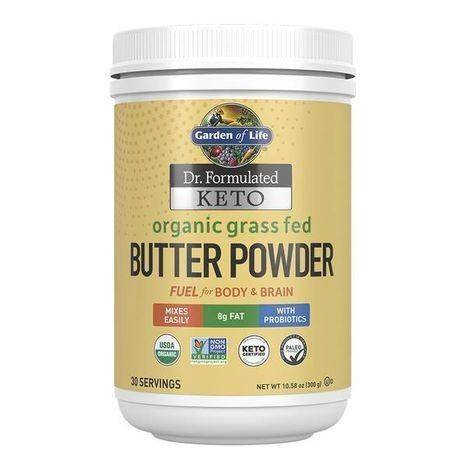 Garden of Life, Dr. Formulated Keto Organic Grass Fed Butter Powder - 10.58 Ounces