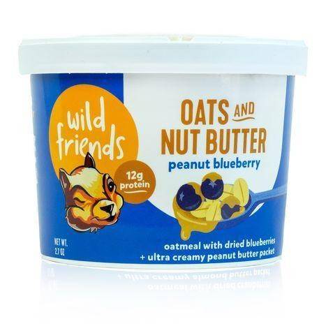 Wild Friends Oats And Nut Butter, Peanut Blueberry - 2.7 Ounces