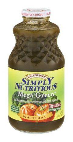 RW Knudsen Simply Nutritious Juice Blend, Mega Green - 32 Ounces