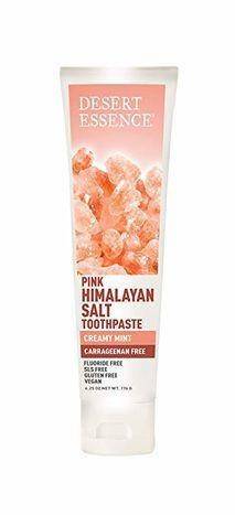 Desert Essence Pink Himalayan Salt Toothpaste, Creamy Mint - 6.25 Ounces