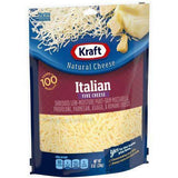 Kraft Italian Five Cheese Shredded Natural Cheese - 8 Ounces