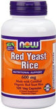 Now Red Yeast Rice, 600 mg, Veg Capsules - 120 Veg Capsules