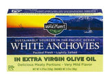 Wild Planet Anchovies, White, in Extra Virgin Olive Oil - 4.37 Ounces