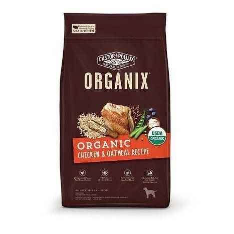 Organix Dog Food, Organic, Chicken & Oatmeal Recipe - 4 Pounds