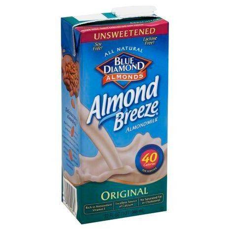 Blue Diamond Almond Milk, Original, Unsweetened - 32 Ounces