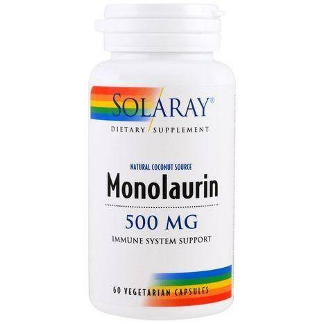 Solaray Monolaurin 500mg Dietary Supplement - 60 Count