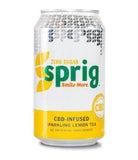 Sprig CBD Soda - Sparkling Lemon Tea Zero Sugar - 12 Ounces