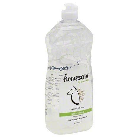 Homesolv CitraDish Dish Soap, Natural, Lemon Verbena - 25 Ounces